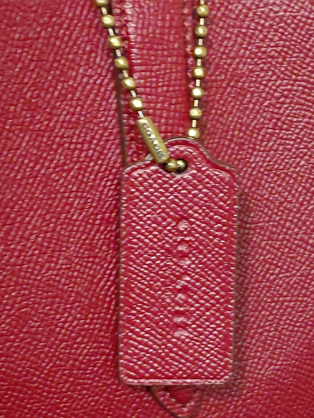 Coach Highline Tote with Rexy and Carriage Style No. 88774 in the Deep Red - Picture 4 of 12